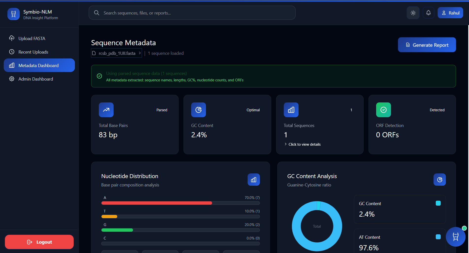 Symbio Insight Dashboard